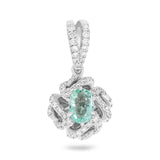 Clasp Emerald Pendant