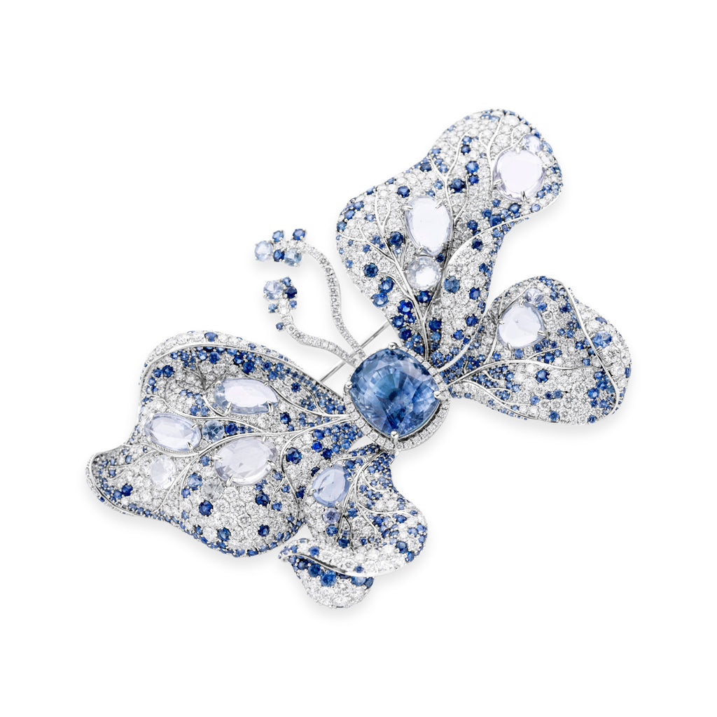 SAPPHIRE BUTTERLY BROOCH