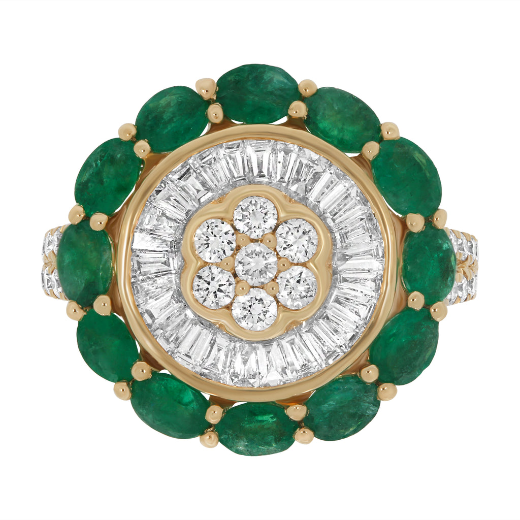Dreaming Emerald Cocktail Ring