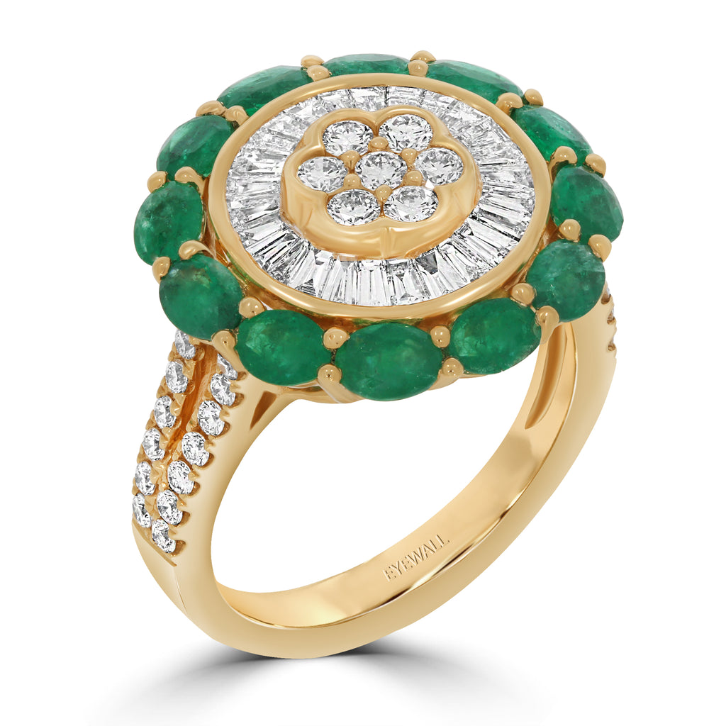Dreaming Emerald Cocktail Ring