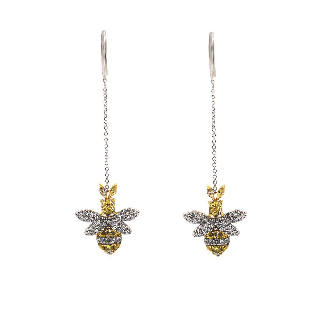 Bee Drop Earrings