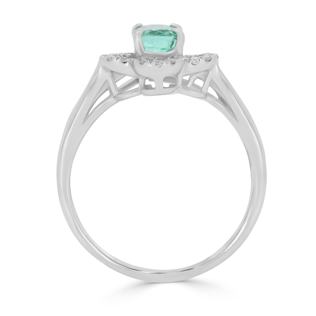 Clover Emerald Ring