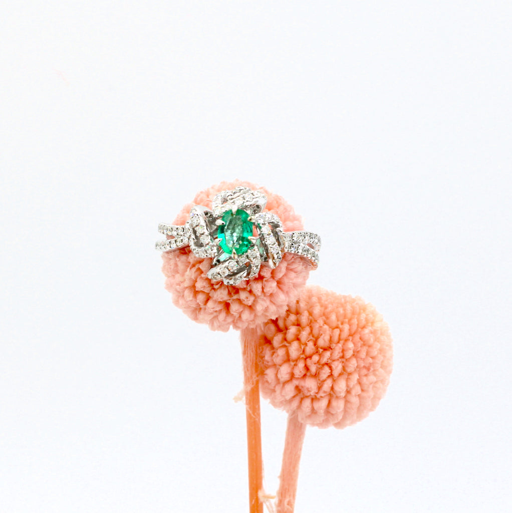 Early Spring Emerald Ring