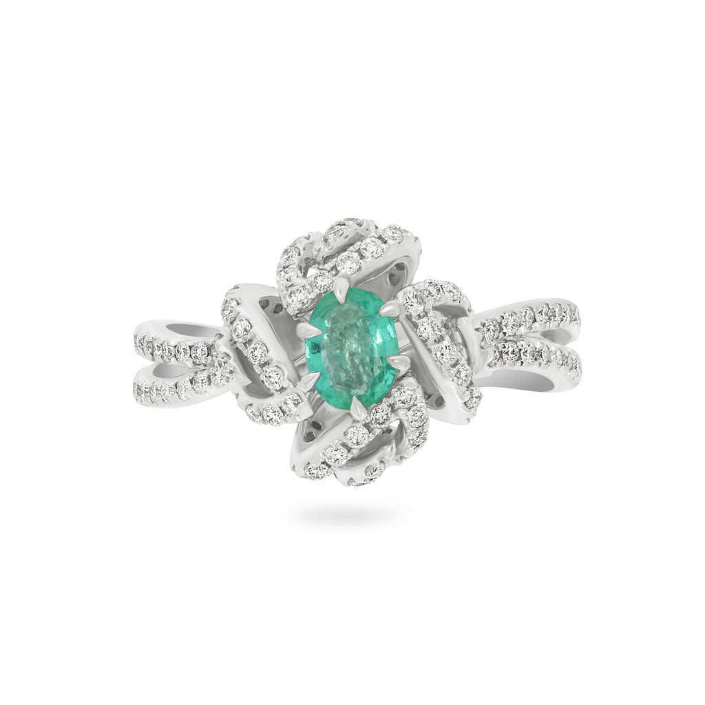 Early Spring Emerald Ring