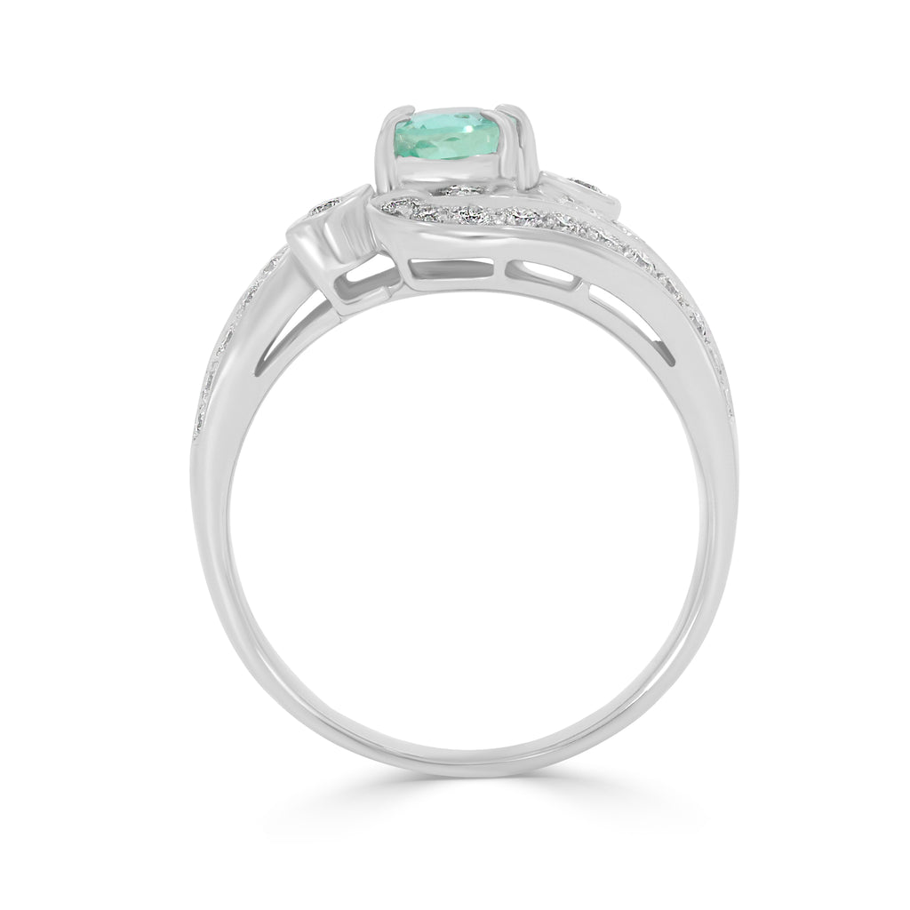 Emerald Ring - White Gold