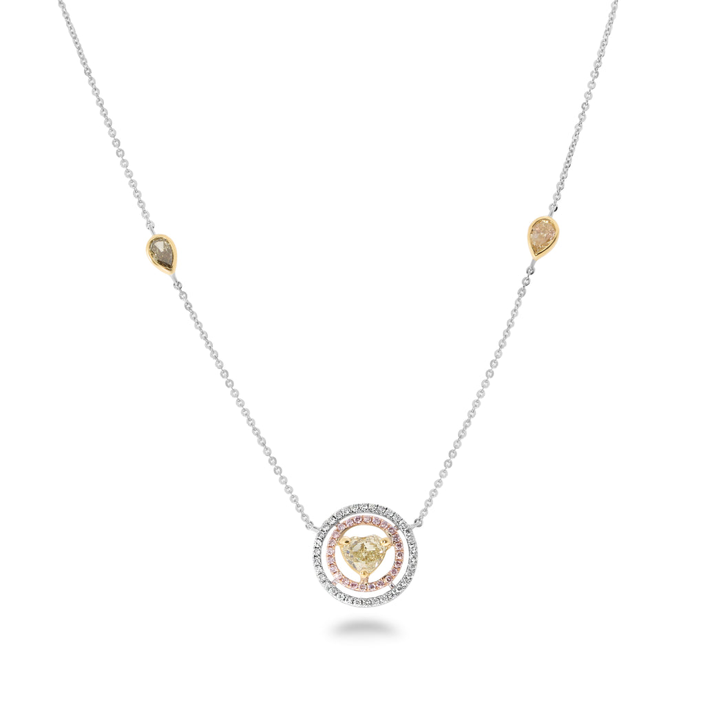 Saturn Diamond Necklace