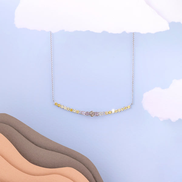 Unity Coloured Diamond Necklace